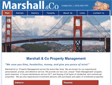 Tablet Screenshot of marshallproperty.com